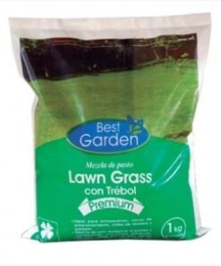 Semilla Cesped Lawngrass C/trebol 1 kg Best Garden