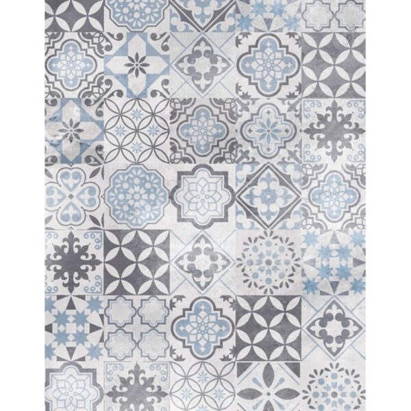 3616 Simplisima Ankara Indigo Gris 6Mm 1.20X2.40Mts