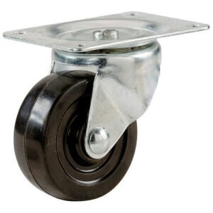 Rueda C/base Giratoria Bola Caucho 11/2"-accesorios