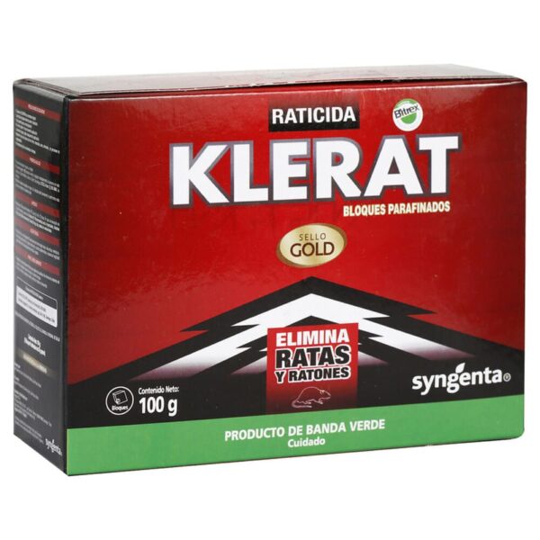 736 Raticida Bloque 100Gr Klerat