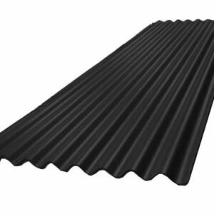 Zinc Acanalado Prepintado Negro 0.35x3.0mt