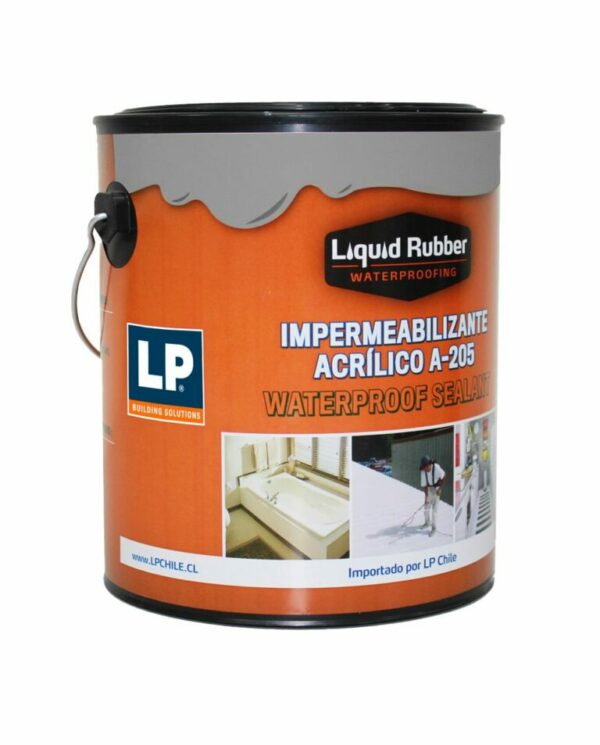 3468 Impermeab. Acrilico Gris A-205 Galon Waterproof Lp Rubber