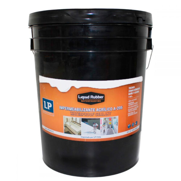 3699 Impermea. Acrilico Blanco (A-205) Tineta Liquid Rubber