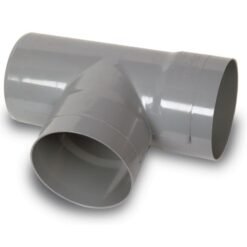 Tee Pvc 75x75mm Gris