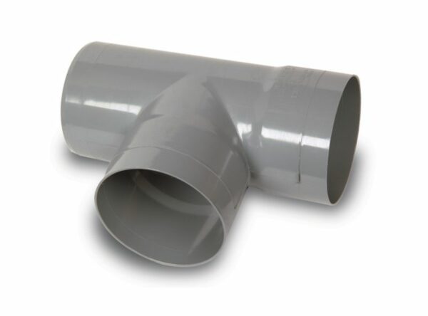 1116 Tee Pvc 75X75Mm Gris