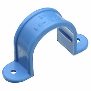 Abrazadera Pvc Hidraulico 32mm (omega Celeste)