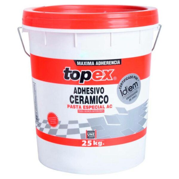 2950 Adhesivo Ceramica Pasta 25 Kg Tineta (Ac) Topex