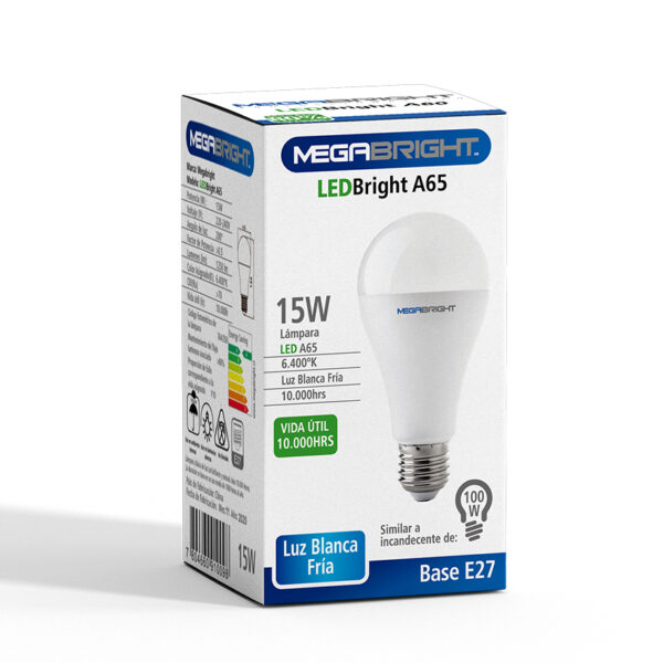 5522 Ampolleta Led 15 W E-27 L/Fria Megabright