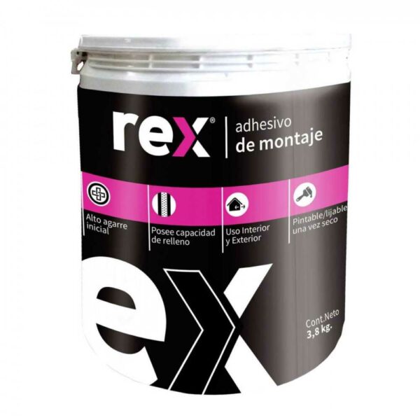 Adhesivo Montaje Galon 3.8 kg Rex