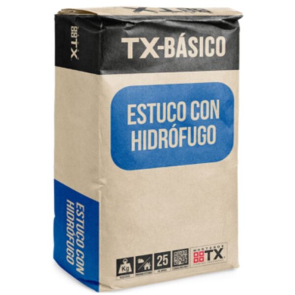 1626 Mortero Estuco Exter. Fino Transex Sc 25 Kg