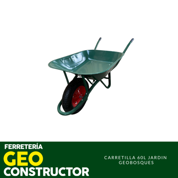 Carretilla Jardin Geobosques Carretilla Jardinera 60 Lt Verde Geobosques