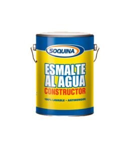 Esmalte Agua Blanco Constructor Galon Soquina