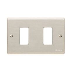 Placa Metalica 2 Puestos Bticino