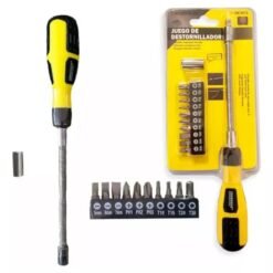 Atornillador M/flexible C/puntas 12pcs (ded012)