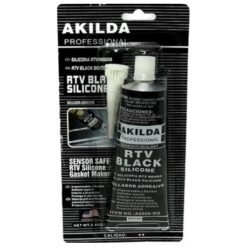 Silicona Pomo Alta Temp. Negra 85g. Akilda