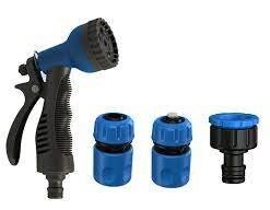 Pistola Riego 1/2" 7pos. + Adaptadores Azul Edr