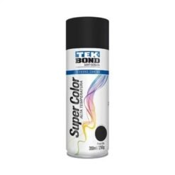 Spray Alta Temperatura Negro Mate 350ml Tek Bond