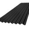 Zinc Acanalado Prepintado Negro 0.35x2.5mt