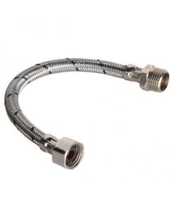 Extension Flexible 1/2" Hi-he 15cm Cafe Plastica C/u Orbit