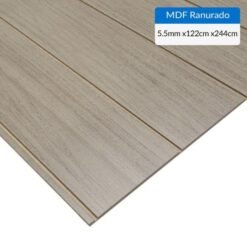 Mdf Ranurado Ancho Teca Itali 5.5mm 1.22x2.44 C/u