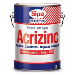 Acrizinc Pintura Techo B/agua Rojo Colonial Galon Sipa