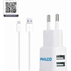 Cargador Celular Philco 2 Usb 2amp C/u-accesorios