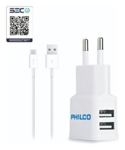 Cargador Celular Philco 2 Usb 2amp C/u-accesorios