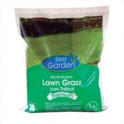 Semilla Cesped Lawngrass C/trebol 1 kg Best Garden