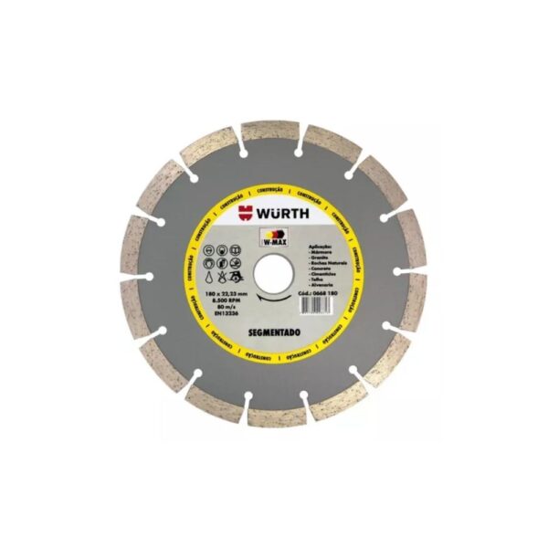 Disco Corte Diamantado 7" Segmentado W-max (5986221550)