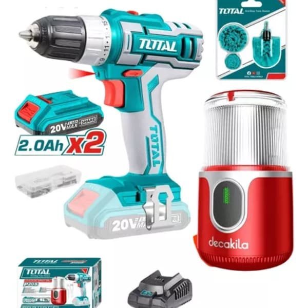 Combo Taladro Inalambrico 20v+2b+1c+molino