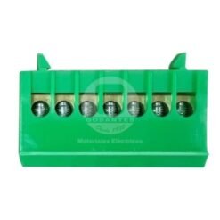 Regleta Distribucion 80 Verde Cubierta Plastico Ekoline