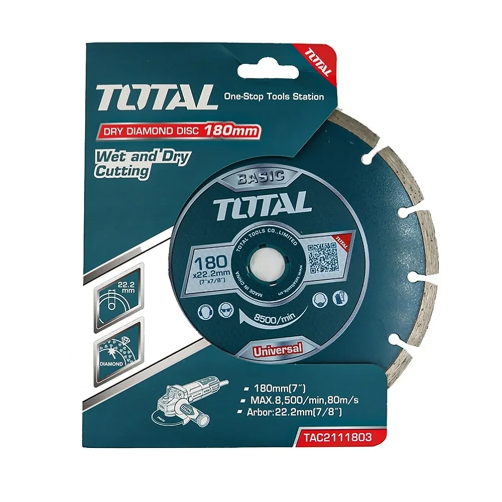 Disco Corte Diamantado 7" Liso Humedo Total (tac2111803)