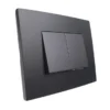 Interruptor Embutido Doble 9/15 Negro Kalop
