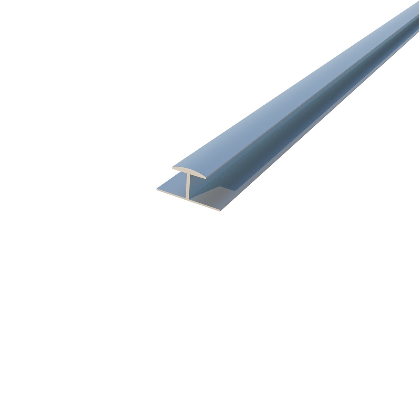 Perfil Unión H Pvc Mármol Plateado 2.50 mt