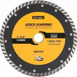 Disco Corte Diamantado 7 1/4" Turbo Uyustools (ddu180)