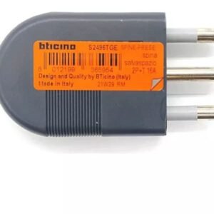 Enchufe Macho 2p + T 16amp Gris  Bticino