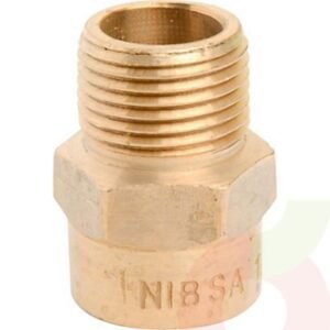 Terminal Tetilla 3/8" Hilo Izq. Bronce