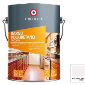 Barniz Vitrificante Tricolux Brillante Natural Litro Tricolor