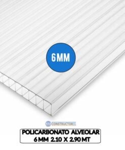 Policarbonato Alveolar Transp 4mm 2.10x2.90mts