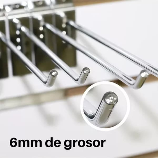 Gancho Vitrina 6" (melamina Ranurada)-accesorios