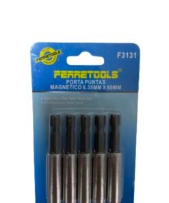 Porta Puntas Magnetico 5 Pzas 6,35mmx60mm Ferretools
