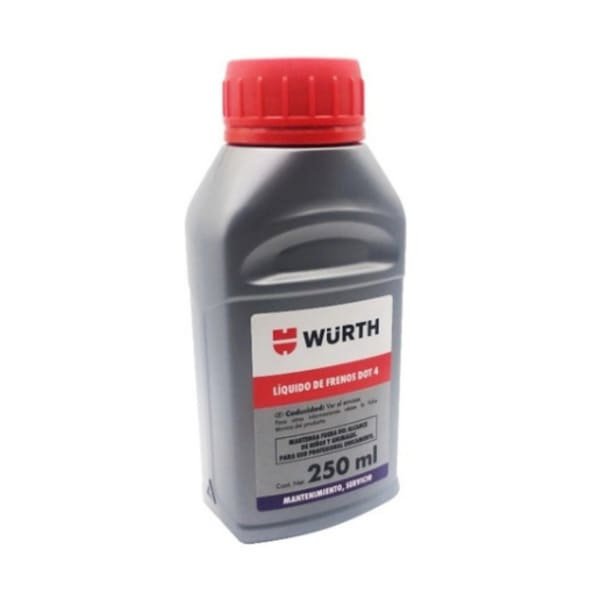 Liquido Freno Dot4 250 Ml Wurth ( para Frenado Fuerte)