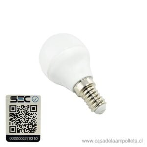 Amp. Led Bola 6w. Rosca E-14