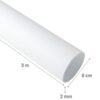 Tubo Bajada Blanco Vinilit 80mm x 3mt