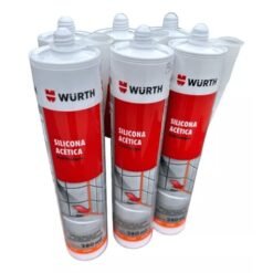 Silicona Acetica Gris 280ml Wurth