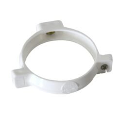Abrazadera Tubo Bajada Blanca Vinilit