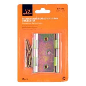 Pack Bisagra 3"x3" Galvanizada (big03b) Ferrawy