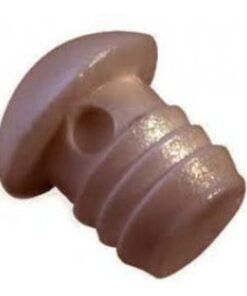 Tope Puerta Plastico Cafe Goma C/u