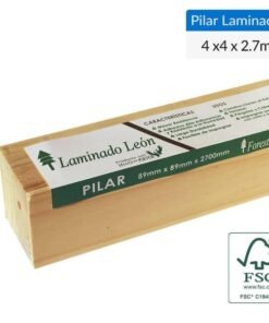 Poste Cepillado Laminado 89x89x2.7