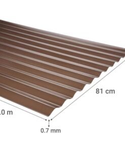 Policarbonato Acanalado Bronce 0,7x81x3.0mts